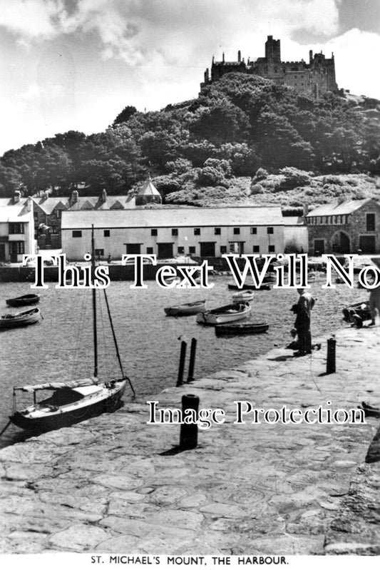 CO 2869 - St Michaels Mount, The Harbour, Cornwall c1958