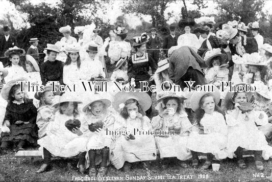 CO 2896 - Frogpool Wesleyan Sunday School Tea Treat, Cornwall 1908