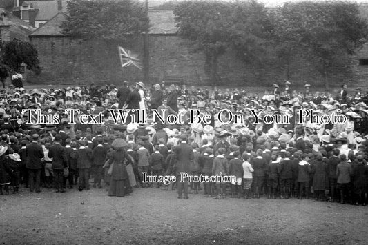 CO 2913 - Coronation Day, The Green, Truro, Cornwall 1911