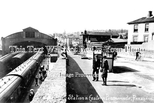 CO 2917 - Penzance Railway Station, Eastern Promenade, Penzance, Cornwall