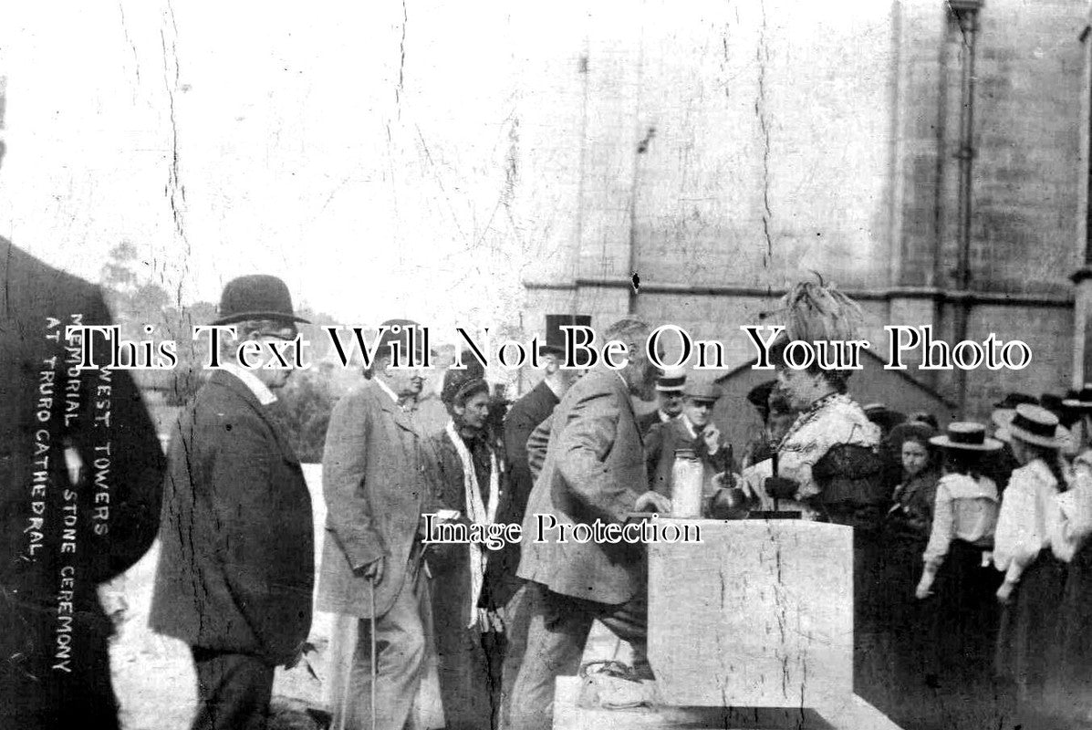 CO 2981 - Truro Cathedral West Towers Memorial Stone Ceremony, Cornwall