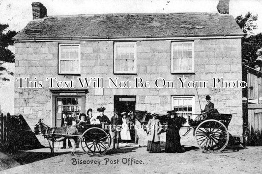 CO 302 - Biscovey Par Post Office, St Blazey, Cornwall c1905