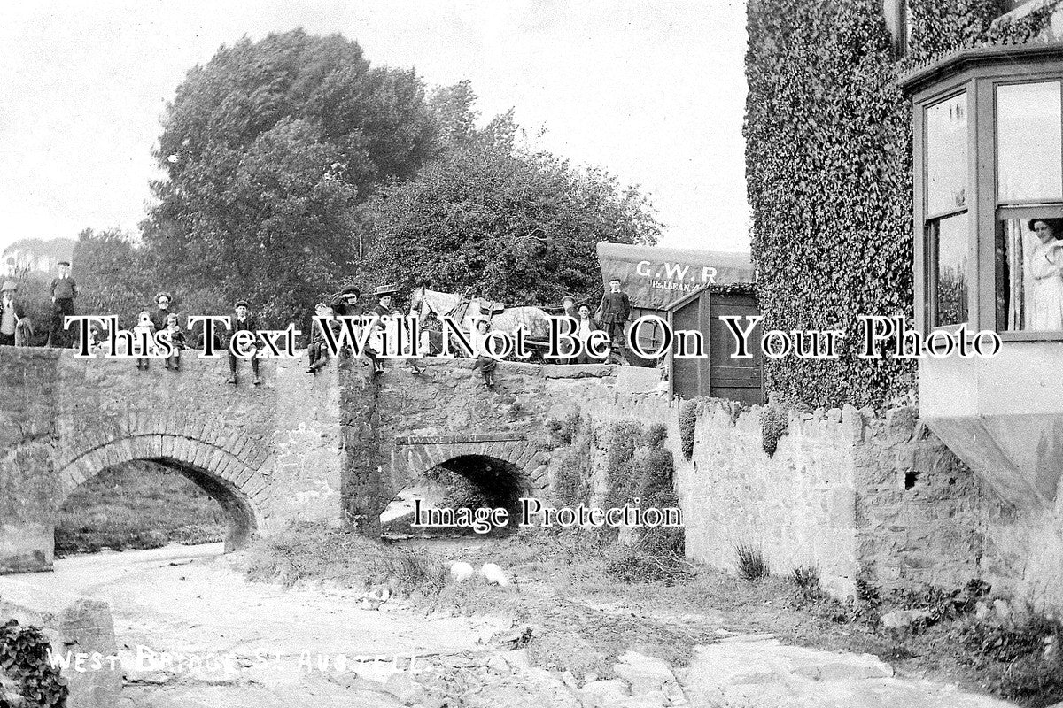 CO 3046 - West Bridge & GWR Wagon, St Austell, Cornwall c1910