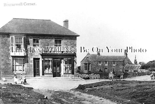 CO 3048 - Boscaswell Corner & Stores, Cornwall c1909