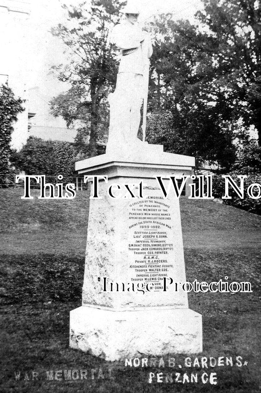 CO 3052 - Morrab Gardens War Memorial, Penzance, Cornwall