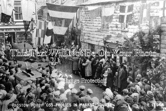 CO 3056 - Padstow Obby Oss Frolics, Market Street, Cornwall c1951