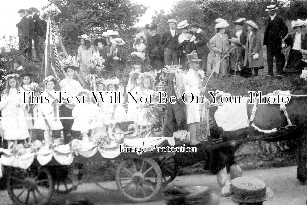 CO 3076 - Chacewater Decorated Horse & Cart, Cornwall