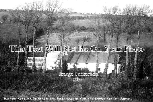 CO 3086 - Harmony Cottage, St Agnes, Cornwall c1914