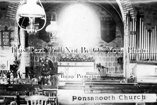 CO 3093 - Ponsanooth Church Interior, Cornwall