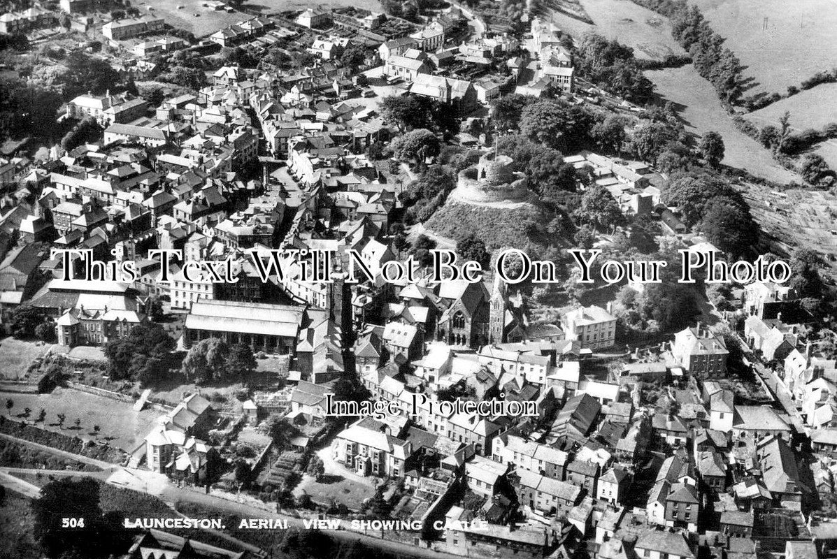 CO 3094 - Launceston Aerial View, Cornwall