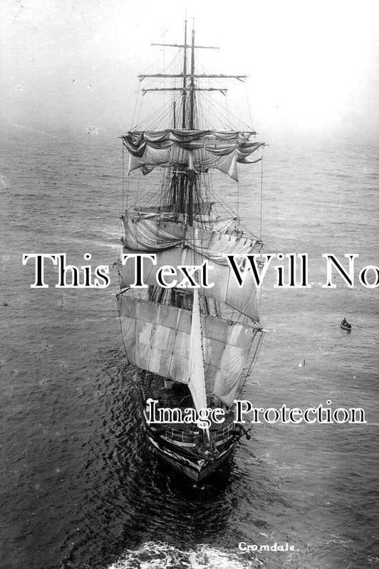 CO 3125 - Aberdeen Barque Cromdale Shipwreck, Bass Point, Cornwall 1913