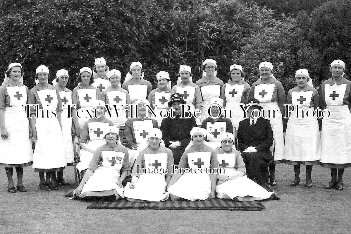 CO 3140 - St Ives Red Cross Nurse & Officer Group, Cornwall c1939