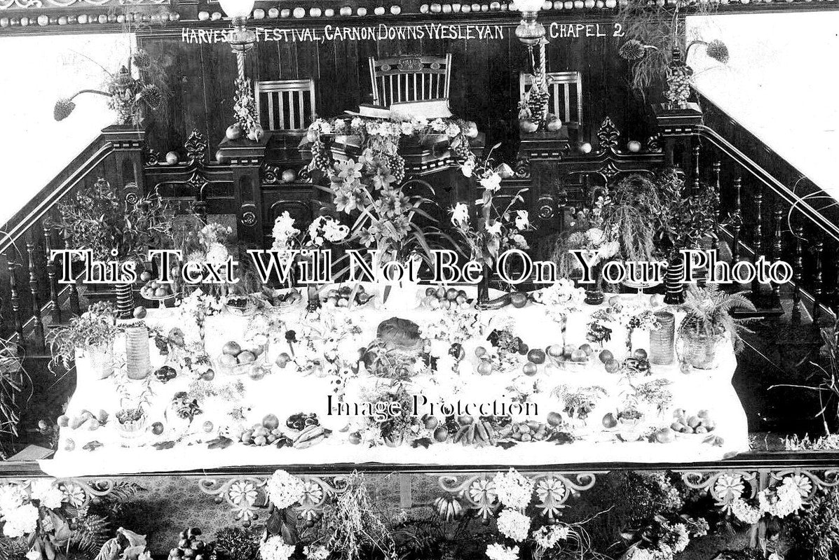 CO 3148 - Carnon Downs Wesleyan Chapel Harvest Festival, Cornwall