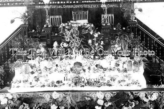 CO 3148 - Carnon Downs Wesleyan Chapel Harvest Festival, Cornwall