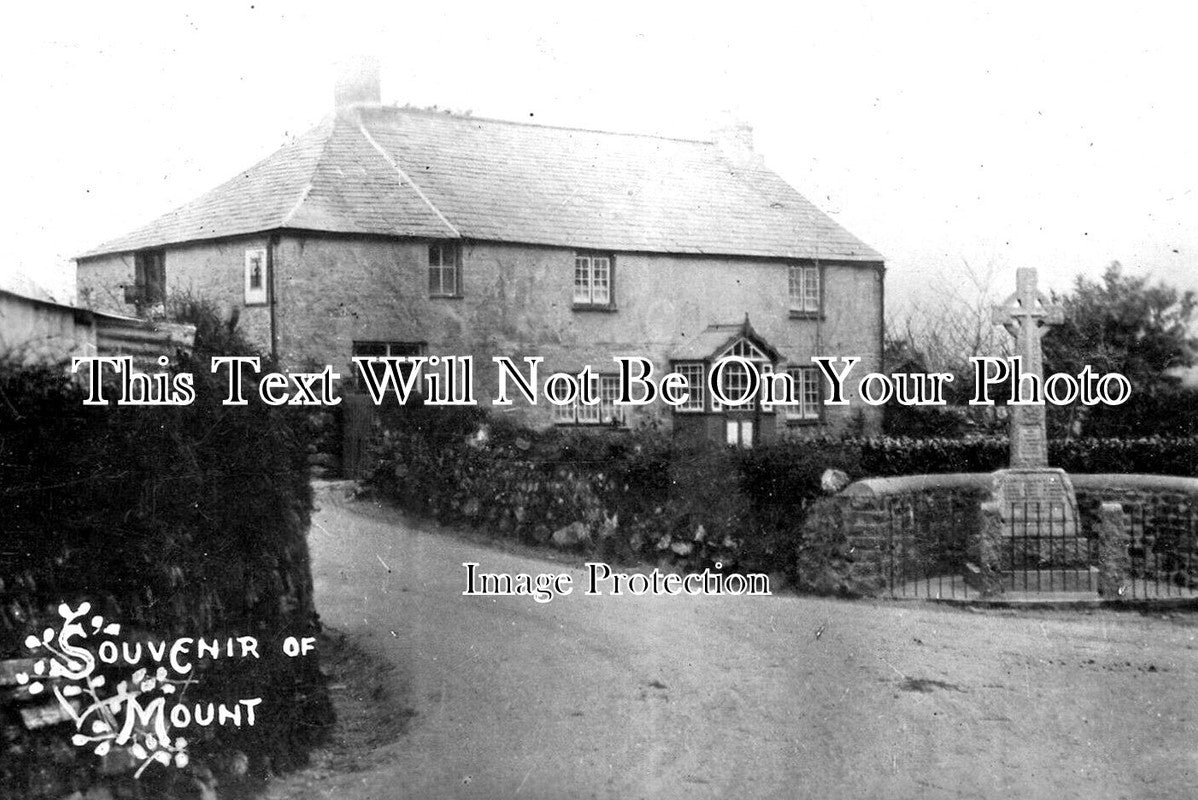 CO 3153 - Mount Village & War Memorial Near Bodmin, Cornwall c1926