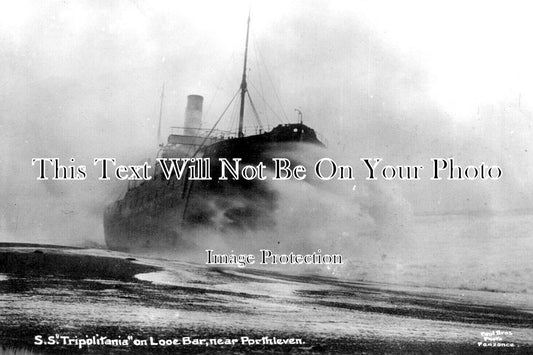 CO 3256 - SS Tripolitania Shipwreck, Looe Bar, Porthleven, Cornwall