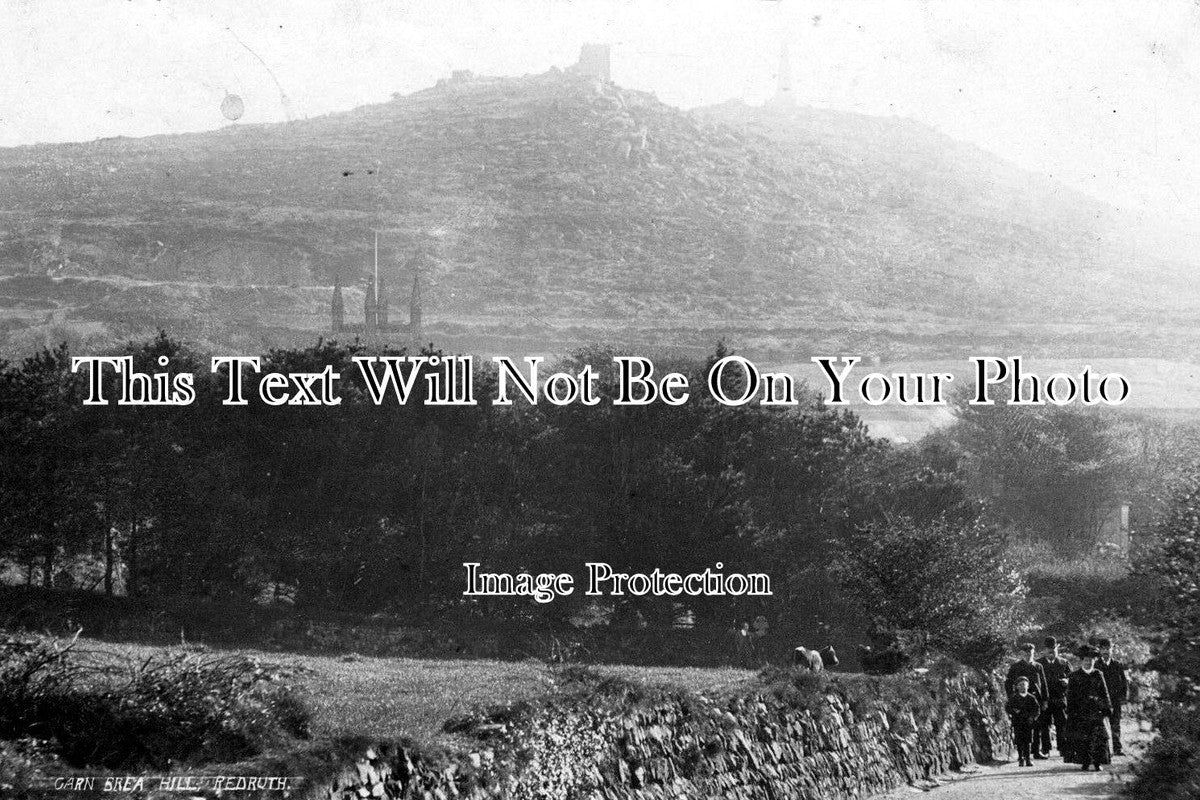 CO 327 - Carn Brea Hill, Redruth, Cornwall c1905