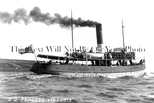 CO 3278 - SS Princess Victoria Steam Passenger Boat, Falmouth, Cornwall