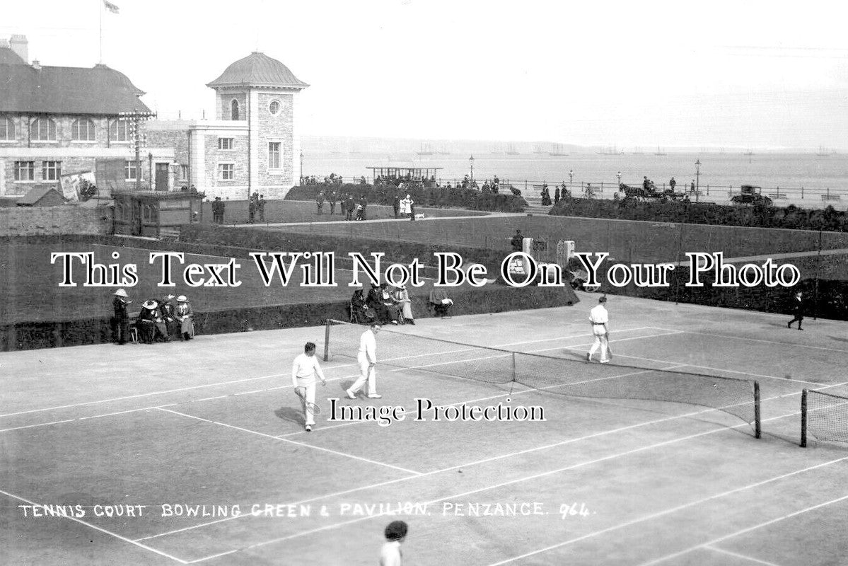 CO 3339 - Tennis Court & Bowling Green, Penzance, Cornwall