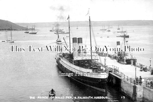 CO 3451 - The Prince Of Wales Pier & Falmouth Harbour, Cornwall
