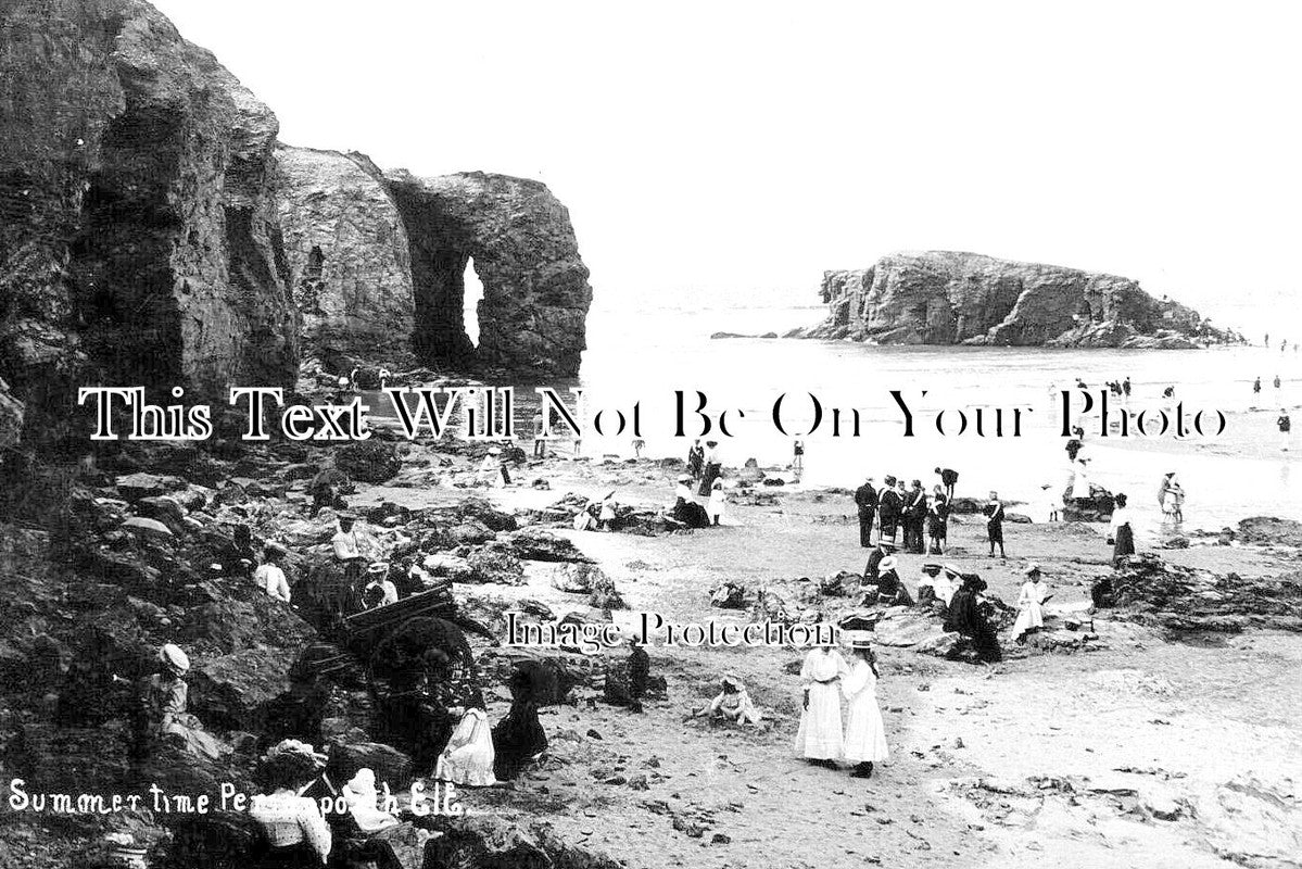 CO 3456 - Summertime At Perranporth, Cornwall c1904
