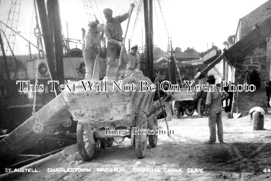 CO 3461 - Shipping China Clay, Charlestown Harbour, St Austell, Cornwall c1922