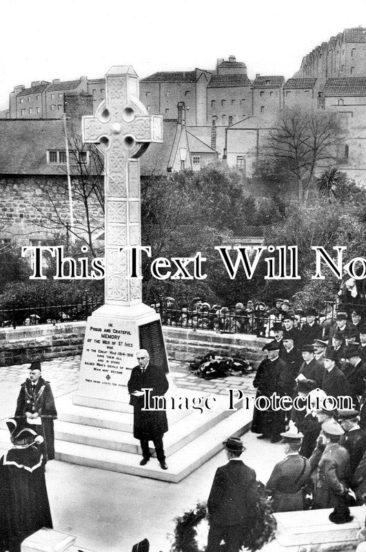 CO 3481 - Dedication Of St Ives War Memorial, Cornwall