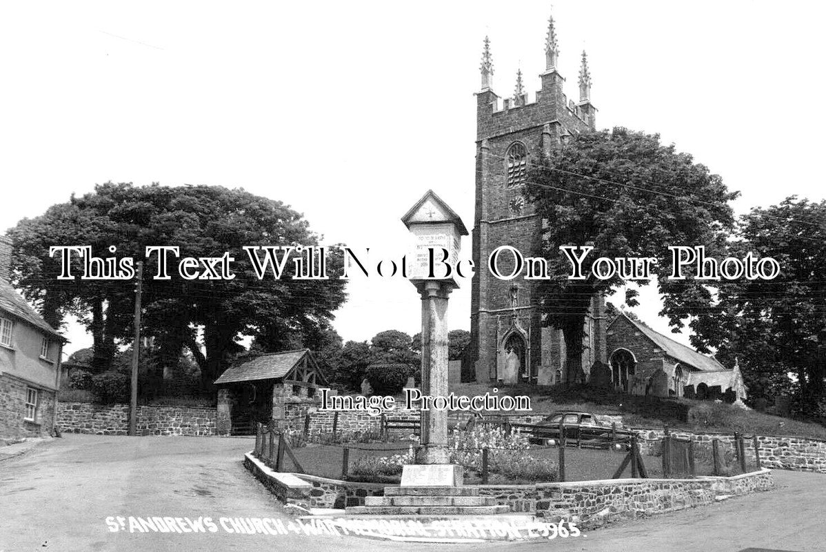 CO 3500 - St Andrews Church & War Memorial, Stratton, Cornwall