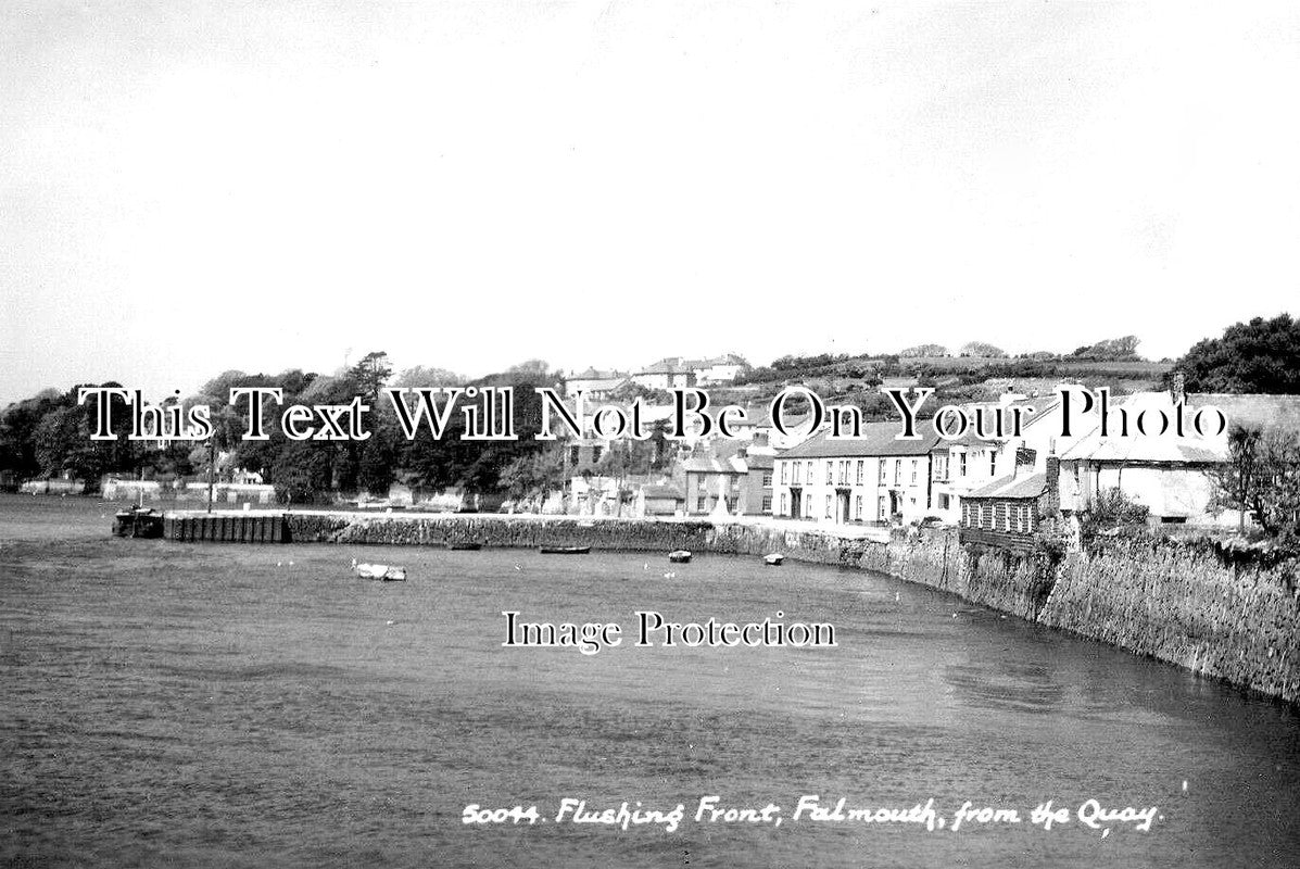 CO 3642 - Flushing Front, Falmouth From The Quay, Cornwall
