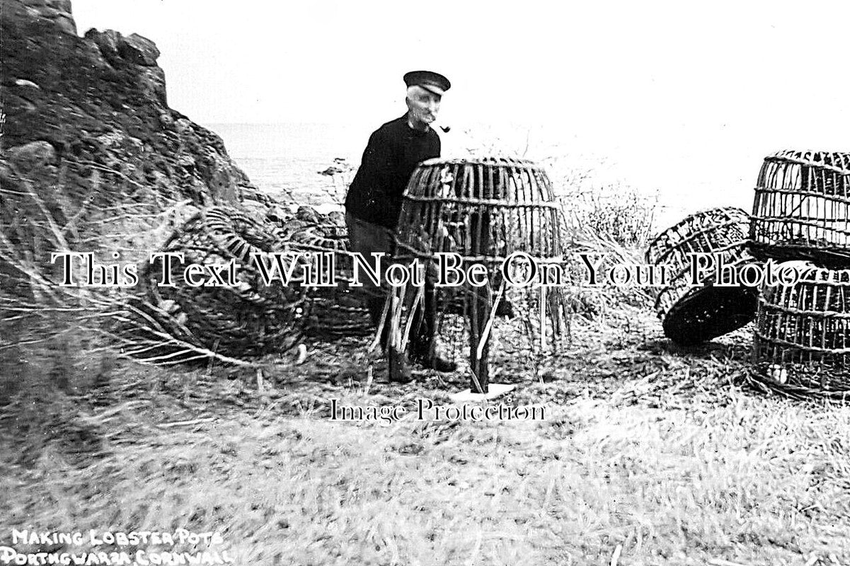 CO 3647 - Making Lobster Pots, Porthgwarra, Cornwall