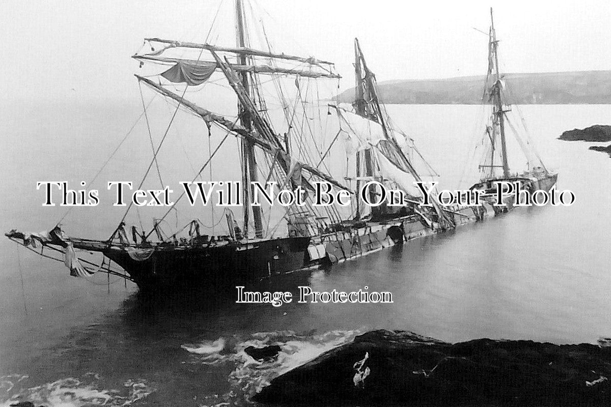 CO 3660 - Bay Of Panama Shipwreck, Porthallow, Cornwall 1891