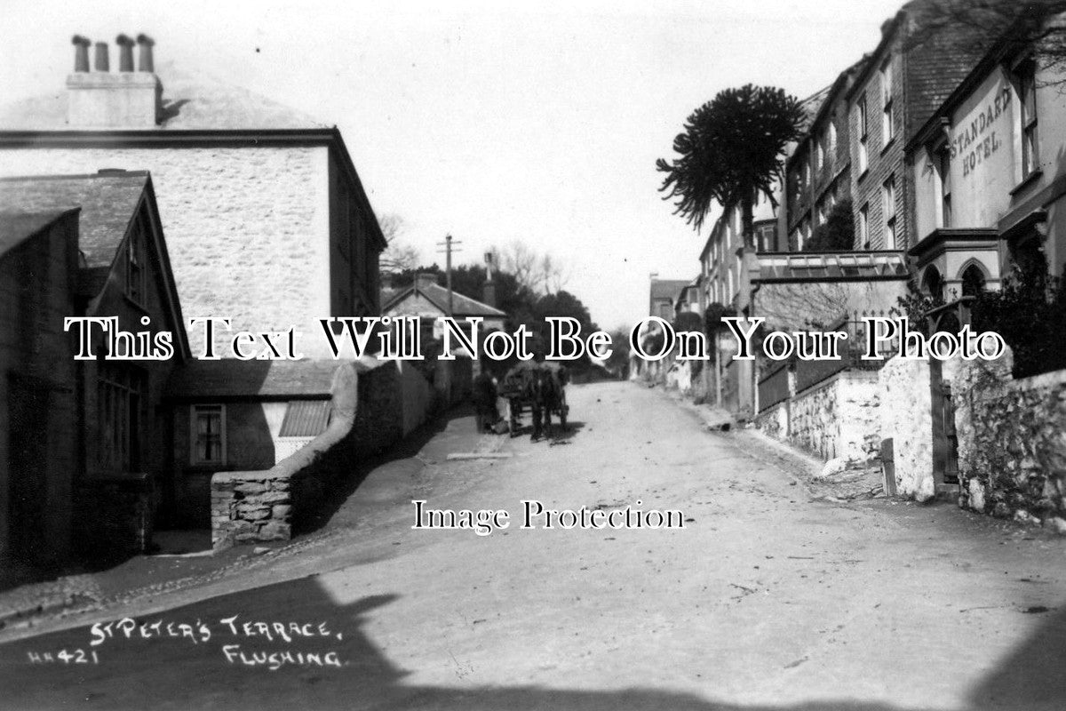 CO 374 - Standard Hotel, St Peters Terrace, Flushing, Cornwall c1910