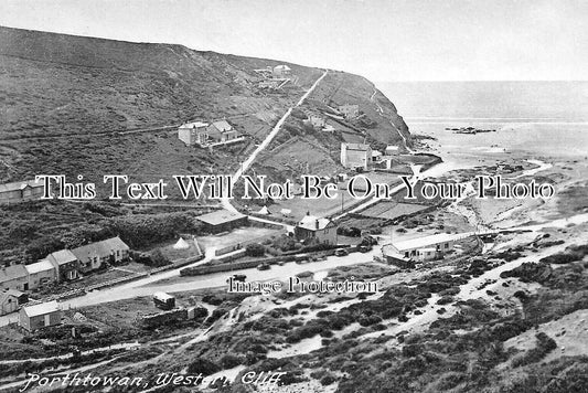 CO 3748 - Porthtowan, Western Cliff, Cornwall