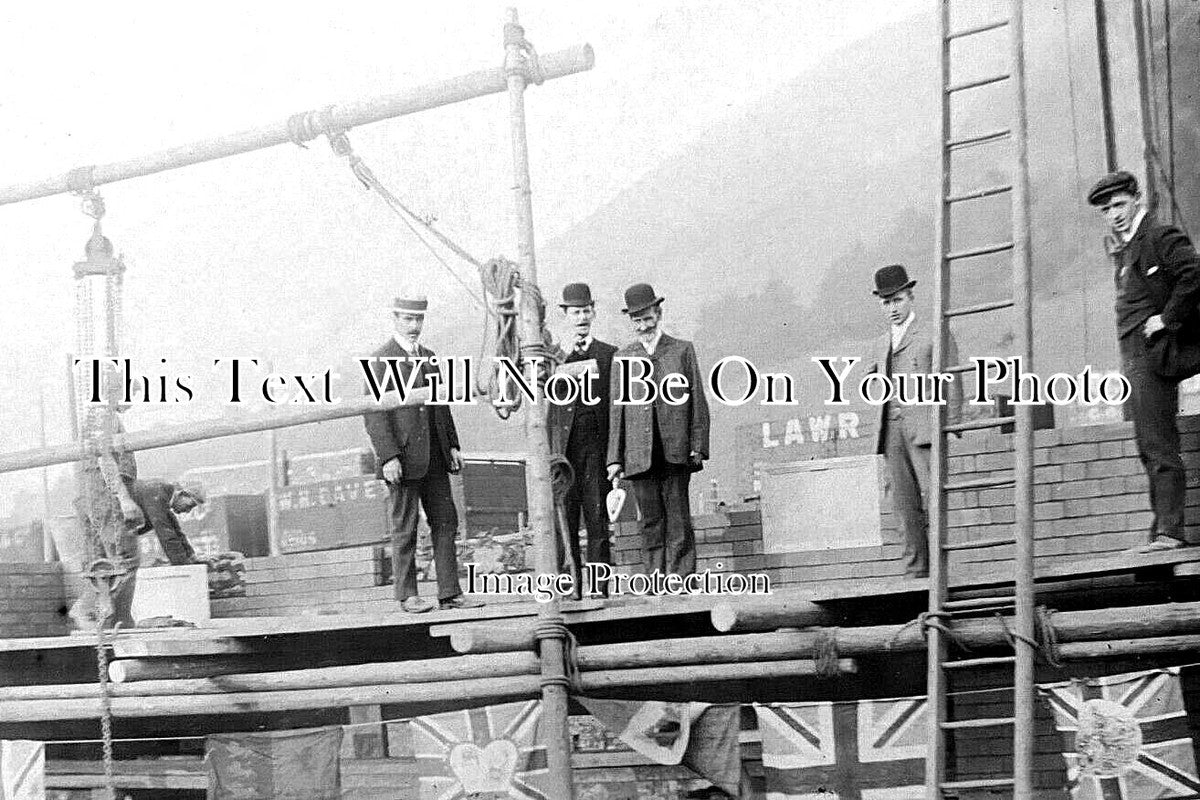 CO 3821 - Laying The Foundation Stone, New Hall, St Austell, Cornwall