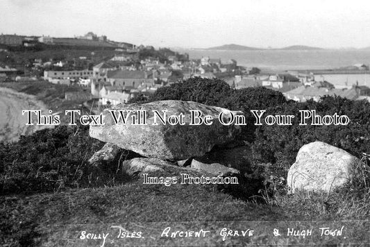 CO 3826 - Ancient Grave & Hugh Town, Scilly Isles, Cornwall
