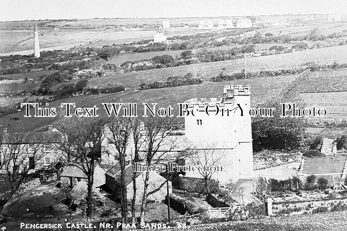 CO 3874 - Pensersick Castle Near Praa Sands, Cornwall