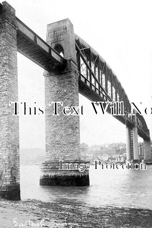 CO 3875 - Royal Albert Bridge, Saltash, Cornwall