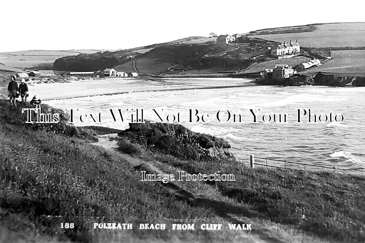 CO 3908 - Polzeath Beach From Cliff Walk, Cornwall