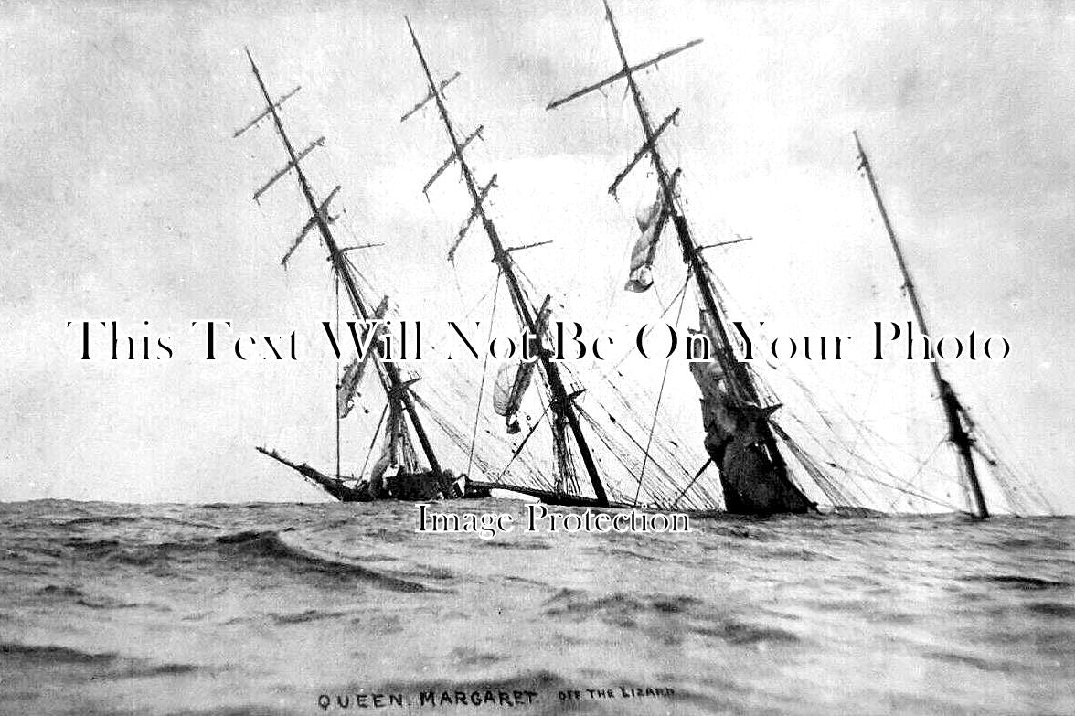 CO 3916 - Queen Margaret Shipwreck Off The Lizard, Cornwall 1913