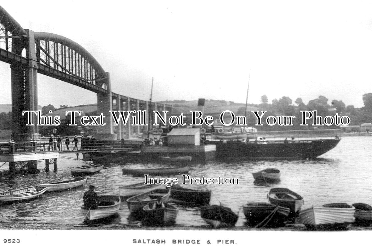 CO 3918 - Saltash Bridge & Pier, Cornwall