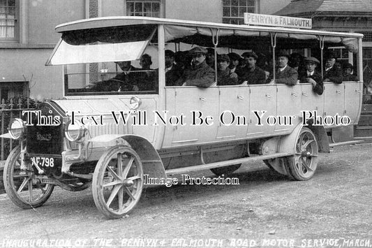CO 3938 - Penryn & Falmouth Road Motor Service Bus, Cornwall