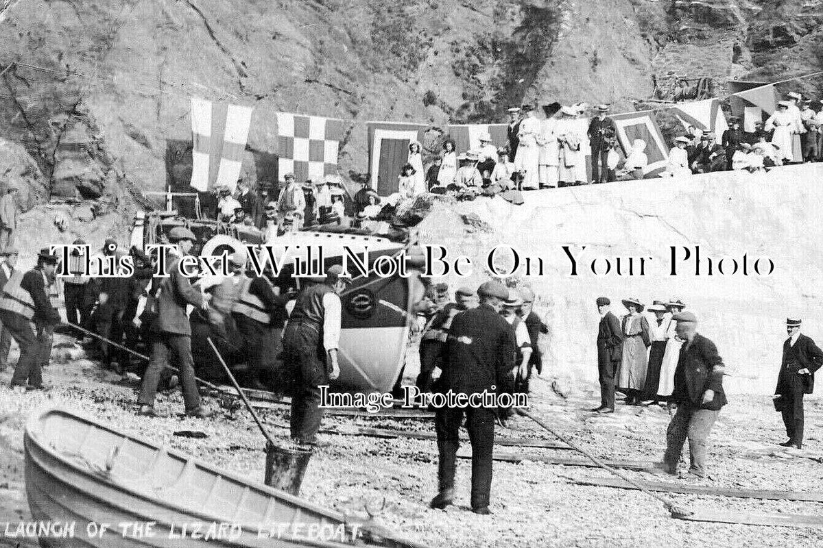 CO 3962 - Launch Of The Lizard Lifeboat, Cornwall 1907