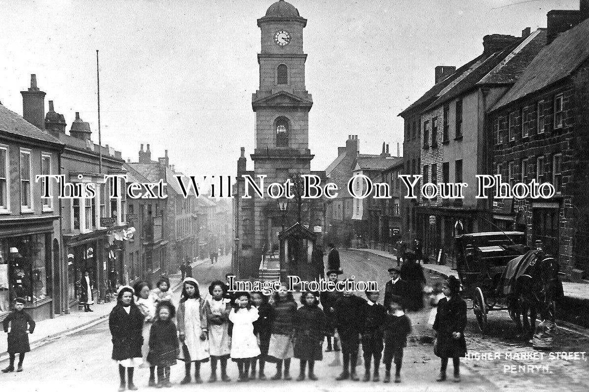 CO 4014 - Higher Market Street, Penryn, Cornwall c1912