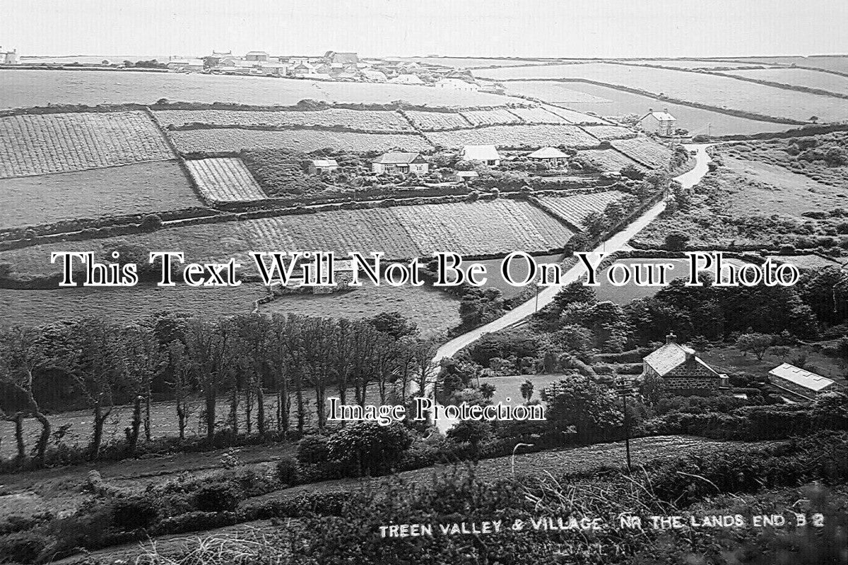 CO 4041 - Treen Valley & Village Near Lands End, Cornwall
