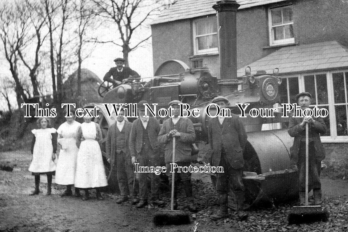 CO 4042 - Cornwall County Council Steamroller Engine, Cornwall c1920