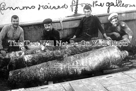CO 4056 - Raised Galleon Cannons, Cornwall