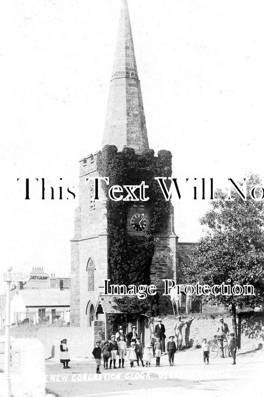 CO 4083 - New Coronation Clock, Gerrans Church, Cornwall c1911