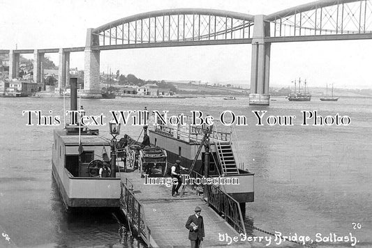 CO 4141 - The Ferry Bridge, Royal Albert Bridge, Saltash, Cornwall