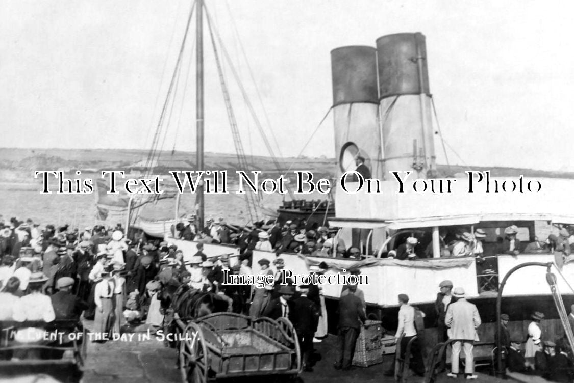 CO 418 - SS Lyonness At The Quay, St Marys, Scilly Isles, Cornwall