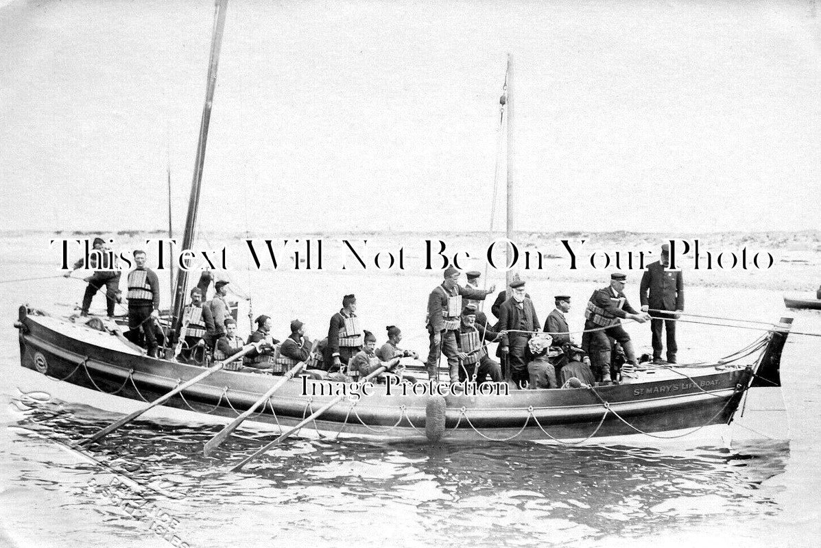 CO 4192 - St Marys Lifeboat & Crew, Scilly Isles, Cornwall